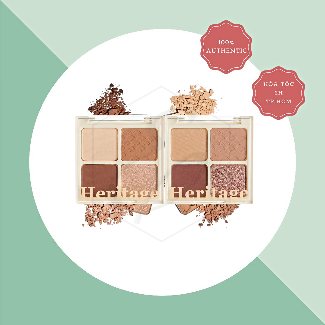Bảng Phấn Mắt 4 Ô Merzy The Heritage Shadow Palette